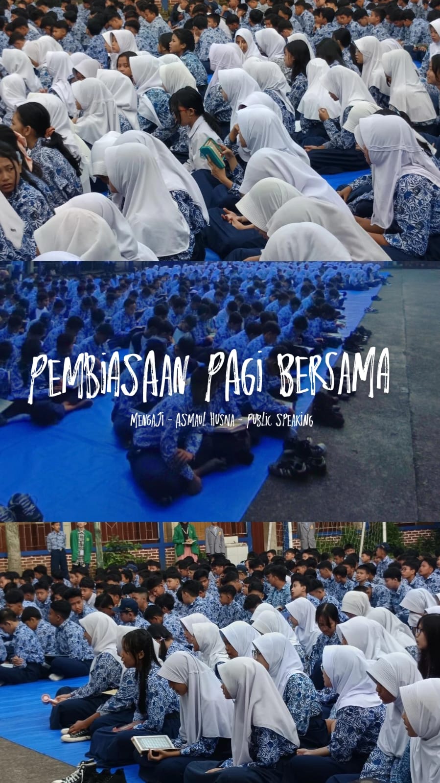 Pembiasaan pagi : tadarus bersama